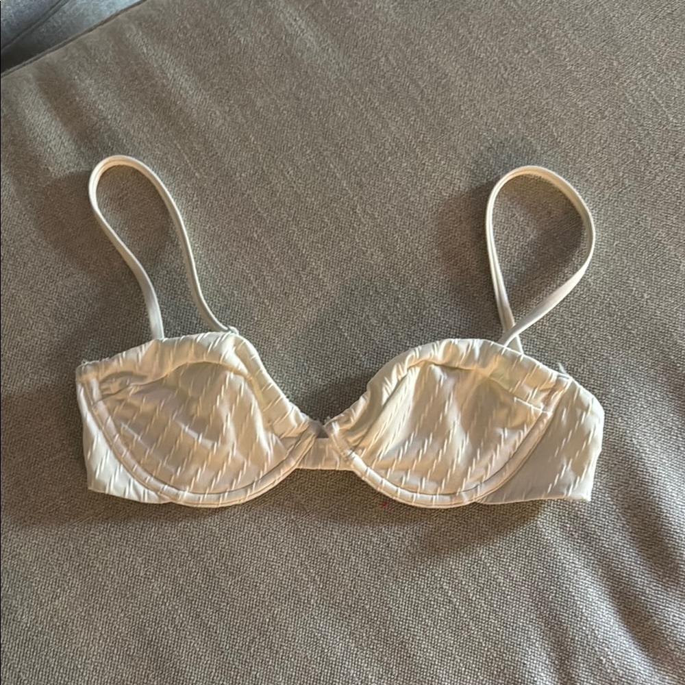 Abercrombie & Fitch White Bikini Swimwear